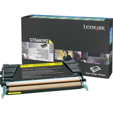 Lexmark C734A1YG Toner Cartridge