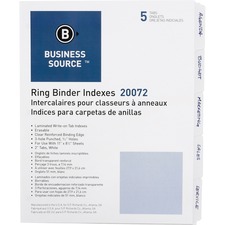 Business Source BSN20072 Index Divider