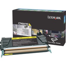 Lexmark C746A1YG Toner Cartridge
