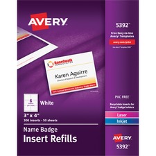 Avery AVE5392 Name Badge Label