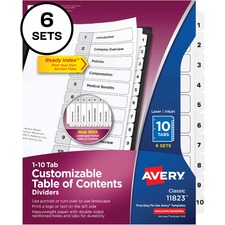 Avery AVE11823 Tab Divider