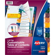 Avery AVE11818 Tab Divider